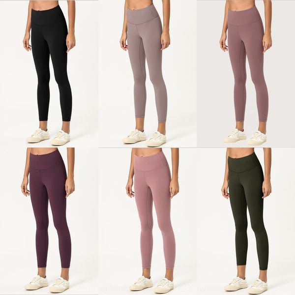 

women's yoga pants double-sided sanding nude feeling high waist hip lifting yoga pants fitness wear, White;red