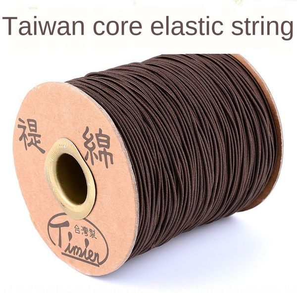 

cotton bag core elastic line bodhi buddha beads bracelet rubber band beads rubber band bracelet rope taiwan cotton elastic rope, Silver