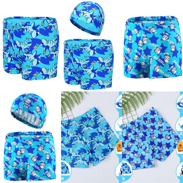 

boys trunks' swimming trunks cartoon printed boxer baby swimming trunks quick-drying children's swimsuit children's swimsuit, Black