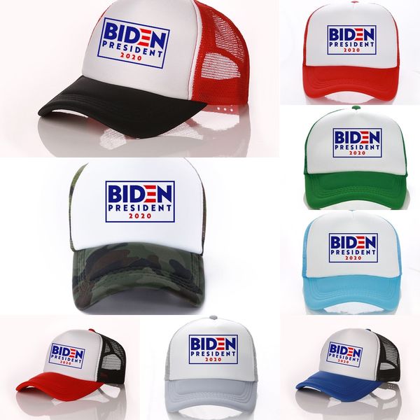 

iaxyy summer president 2020 ball hat ridn biden biden letters print baseball caps mesh patchwork with visors outdoor sports sun hats, Blue;gray