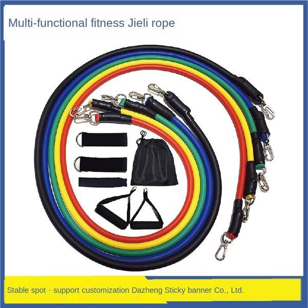 

d64u5 multi-functional sports multifunctional motion set device suit yoga rope fitness training tension belt elastic rope bodybuilding tensi