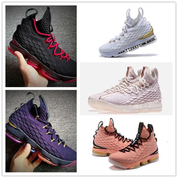 

2020 new qaulitys 15 basketball shoes mens 15 gold/championship mvp finals training sneakers sports running shoes white size 40-46, Black