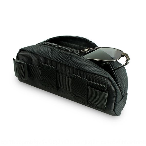 

outdoor tactics sun zipper nylon molle system accessories thickened wear-resistant glasses cycling sunglasses bag zipper bag, Blue
