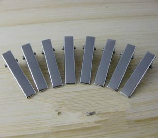 

4.6cm thickened handmade diy diy butterfly butterfly hair accessories bowknot duckbill clip square clip, Silver
