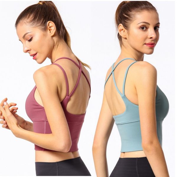 

топы женщин sexy back крест strappy спорт бюстгальтер ударопрочный gym bra top спорт женский gym comfy ярус йога фитнес crop top, White;red