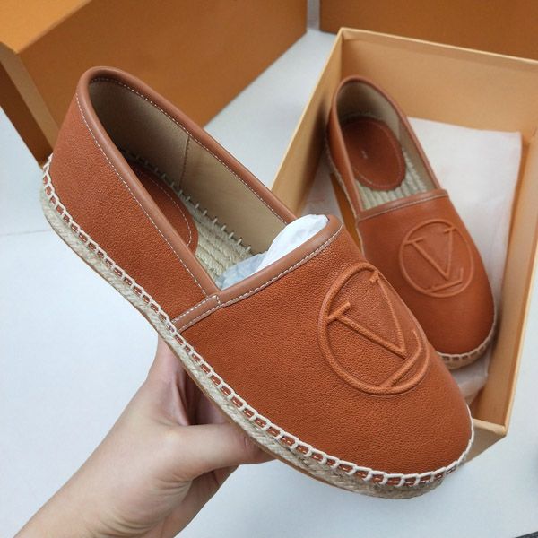 

l straw woven sole leather chain shoes women size 35-41 us size us5-us8 casual shoes 2020 loafers leather camo espadrilles fisher shoes, Black