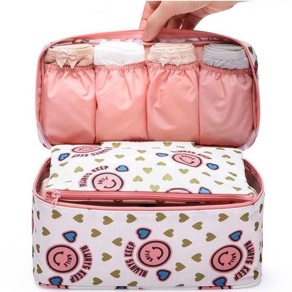 

multifunction travel cosmetic bag women toiletries underwear organizer makeup bags waterproof female storage bra make up case
