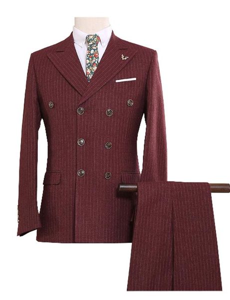 Abiti da uomo in tweed su misura Abiti da uomo moderni in stile britannico Blazer 3 pezzi (giacca + pantaloni + gilet) abito personalizzato S-5XL