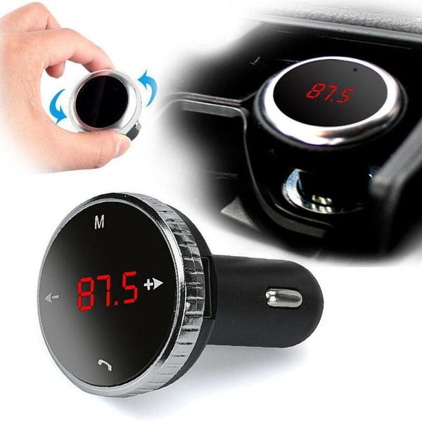 

1pcs portable bluetooth handscar kit fm transmitter modulator car mp3 player wireless bluetooth audio receiver adapter