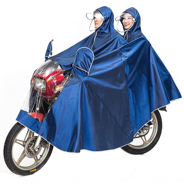 

rjklj visitors' motorcycle raincoat electric raincoat single motorcycle bicycle bicycle and double men and women thickened poncho jacq, Red;brown