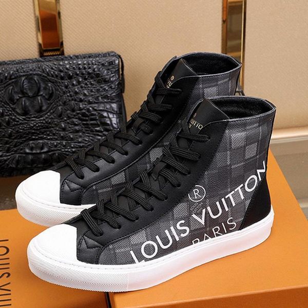 

men shoes sneakers 2020 fashion boots classic casual shoes lace -up zapatos de hombre tattoo sneaker boot mens shoes boots, Black