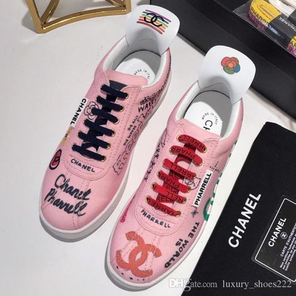 

new arrival2020 brand designer mens shoes white canvas sneaker fashion womens running trainers outdoor low flat sneakers casual 23333