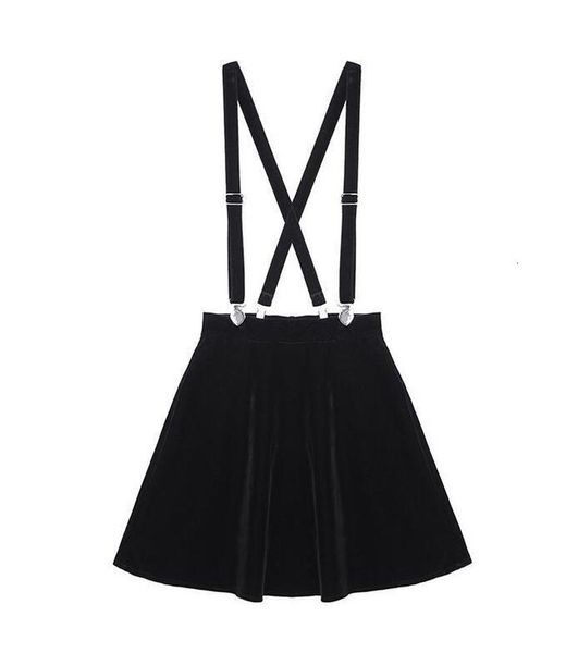 

women skirts 2020 spring autumn winter college new wild strap skirt drop shipping high quality, Black