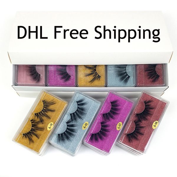 

25mm lashes wholesale 10 styles 25 mm false eyelashes thick strip 6d mink lashes makeup dramatic long mink eyelashes dhl ing