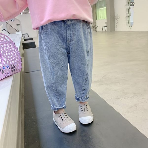 

jeans wear wear boy's jeans autumn 2020 new baby pants children's and children's korean style pants fashionable, Blue