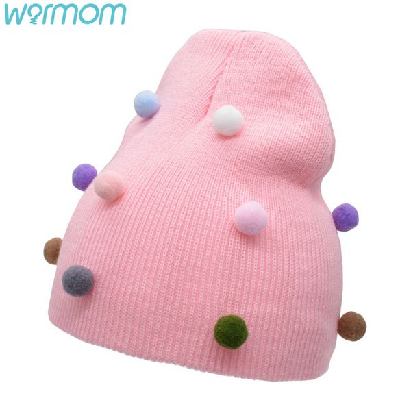 

warmom kids woolen hat color hair bulb baby hat 2020 new europe style baby knitted autumn winter maternal infant supply, Yellow