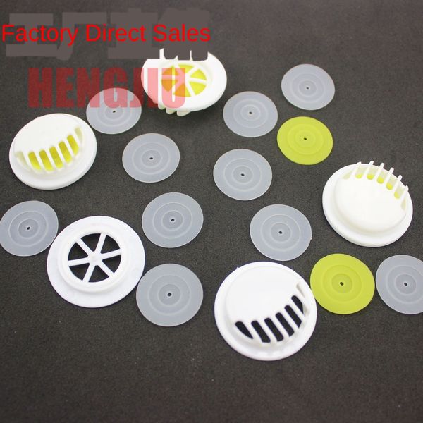 

special accessories accessories for wenzhou breathing valve mask white round plastic exhaust valve with silicon film, Silver