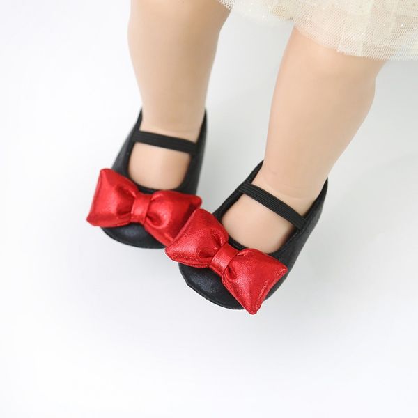 

новая мода cute baby girls princess обувь для младенцев первых ходунки новорожденный bowknot мягкие bottom шпаргалка обувь новые младенца