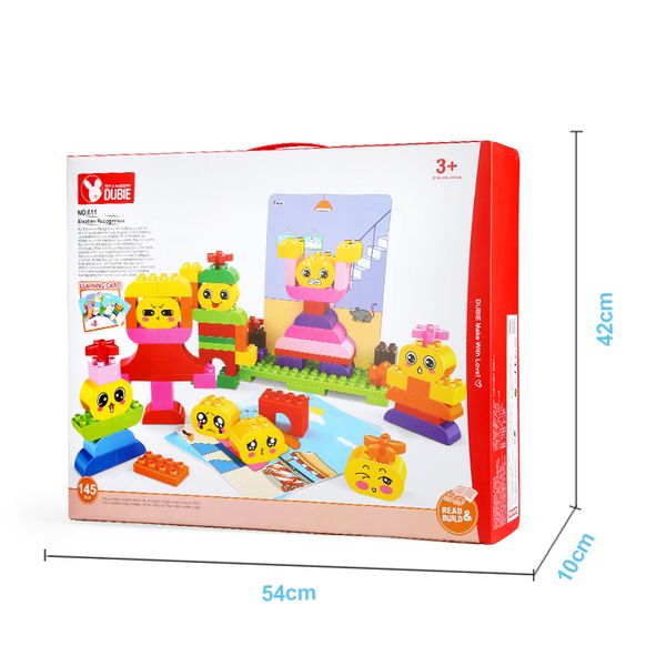 

145pcs дети раннего образования игрушки эмоциональное управление головоломки большое здание частиц блок поделки игрушка подарок эмоционально