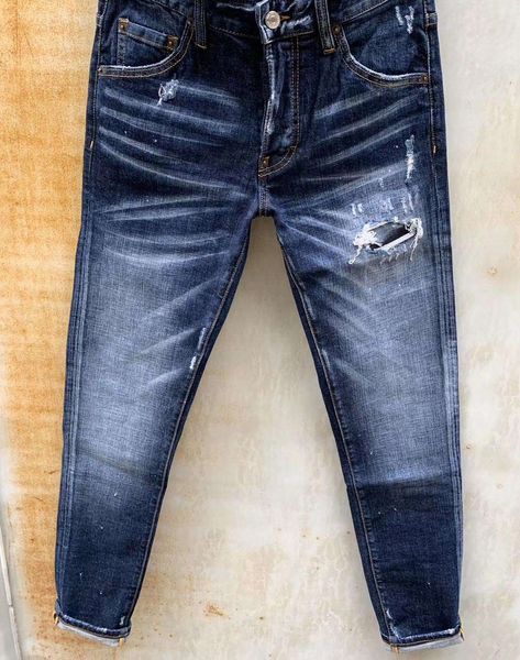 

mens casual fashion jeans slim skinny jeans hip hop retro slim skinny jeans fashion designer men skin-friendly denim pants, Blue