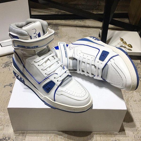 

mens shoes trainer sneaker boot zapatos de hombre ankle boots with original box leather big size mens shoes fashion footwear scarpe da uomo