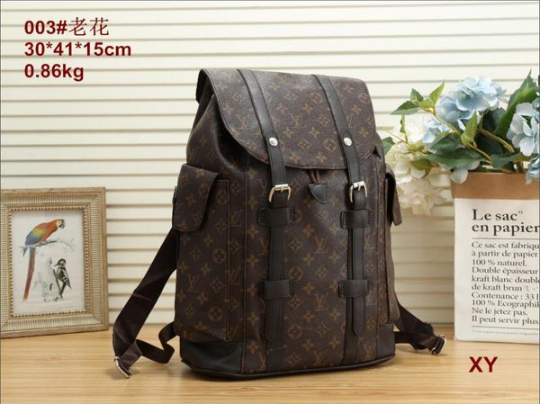 

2020 designer men's luxury backpack backpack men's brand school bag travel bag lv louis vuitton, Golden;silver