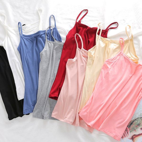

shirt camis women summer black white tank female ladies backless short spaghetti strap sleeveless basic camis undershirt