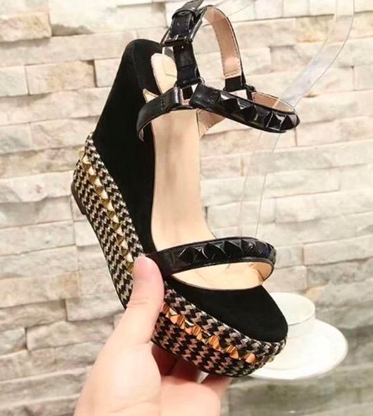 

aaa + female lÃ²uis vuÃ­tton quality leather high heeled sandals women casual shoes womens size 35-41 girl slippers, Black