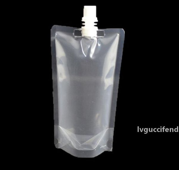 

1000 pcs 250ml stand-up plastic drink packaging bag spout pouch for juice milk coffee beverage liquid packing bag drink pouch kka3094