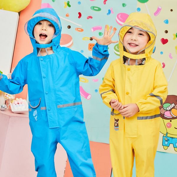 

q6rzp baby new thickened children's raincoat for body clothes body clothes boys and girls environmentally friendly tasteless jumpsuit f, Red;brown