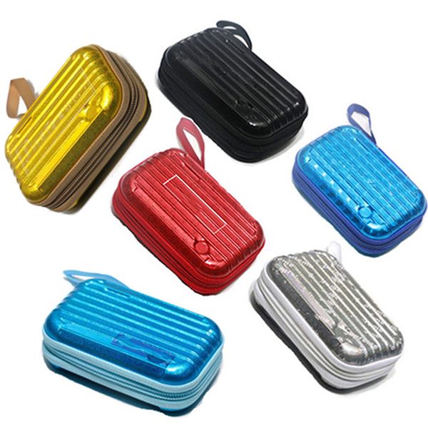 

women fashion luggage type wallet mini purse new arrival solid color print letter zipper suitcase lovely cute selling 0186, Red;black