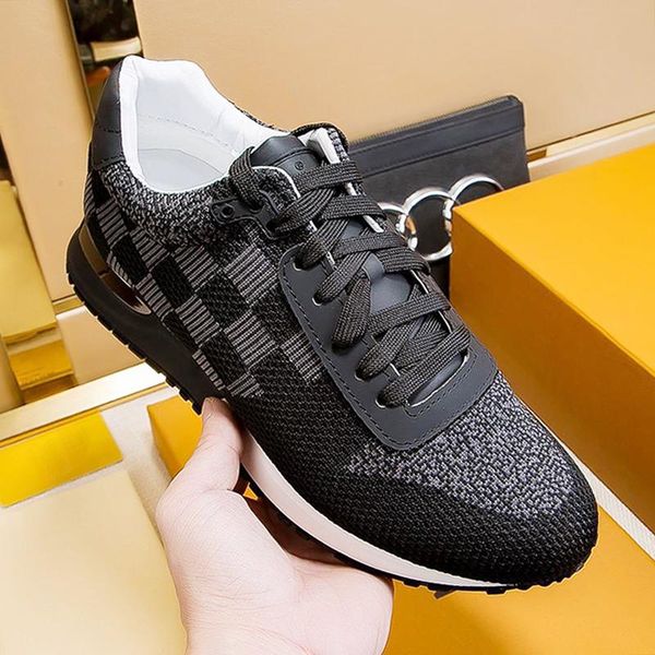 

2021 breathable men shoes luxury mens shoes rubber soles zapatos de hombre run away sneaker fashion type footwears luxury sports shoes drop, Black