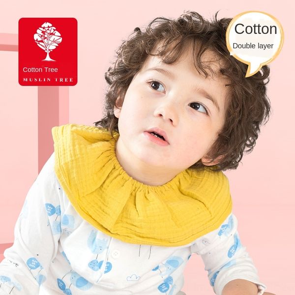 

new maternal lace towel and infant products ins cotton baby saliva towel baby bib lace round gauze saliva pocket