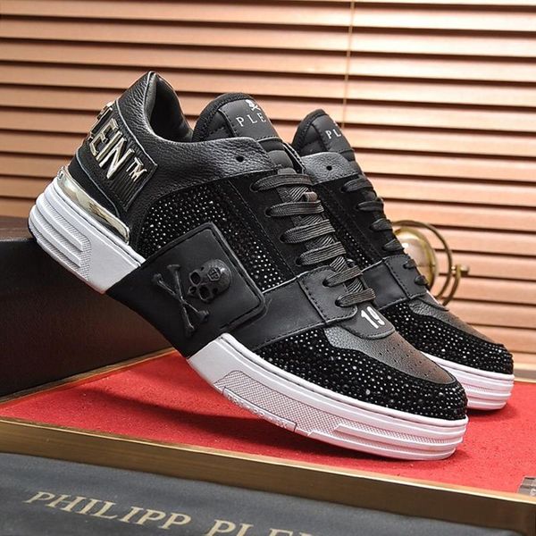 

fast delivery mens shoes luxury lightweight fashion chunky sneakers plus size low lace -up casual men shoes chaussures pour hommes, Black