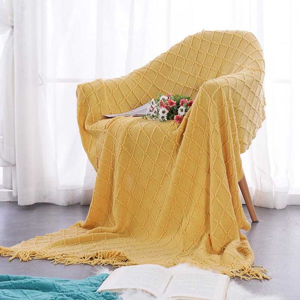 

knitted throw thread sofa blanket for bed sofa plaid travel picnic nap blankets soft mantas bedspread l tailstock blankets