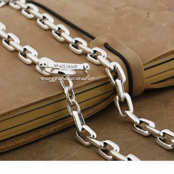 

925 sterling silver mens байкер rocker ожерелье 8w007n панк ювелирных изделий длина бесплатная доставка customize оригинальные подарки