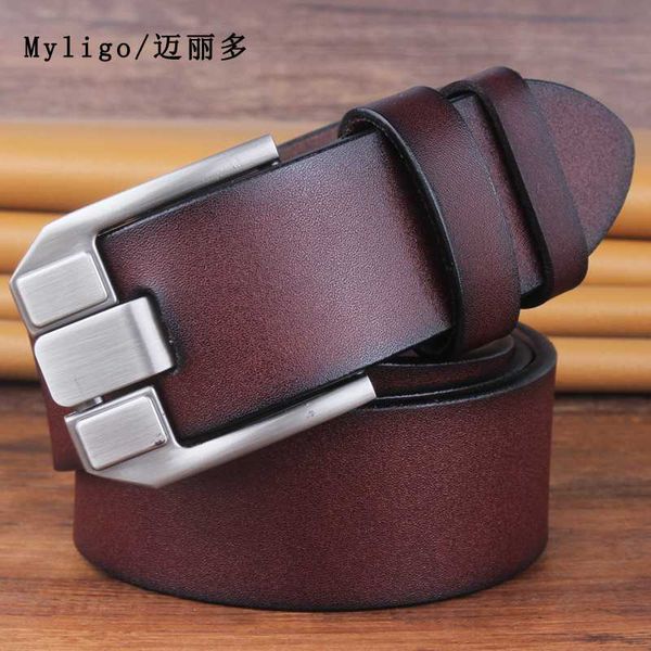 

cow genuine luxury leather men belts for waist soft strap male pin buckle big size 130-150cm 3.8 width, Black;brown
