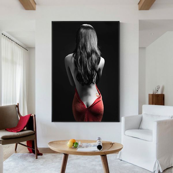 

modern half nude women posters and prints wall art canvas painting naked pictures for living room home decor no frame