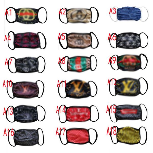 

brand designer mask face mask protective mixed color cotton washable reusable cloth public area fashion masks men women