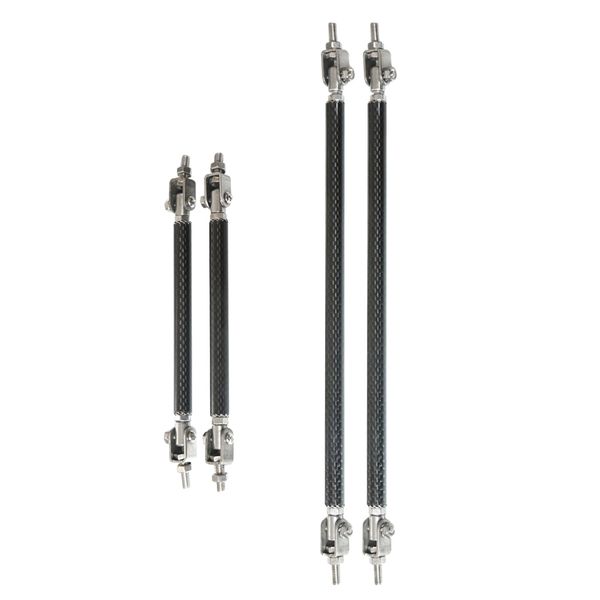

4шт / серия автомобилей переднего бампера lip splitter strut rod tie поддержка бары универсальный