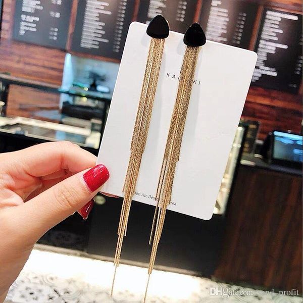 

exaggeration dangle earrings designer earrings bling rhinestone tassel women earrings jewelry for gift direct selling, Silver