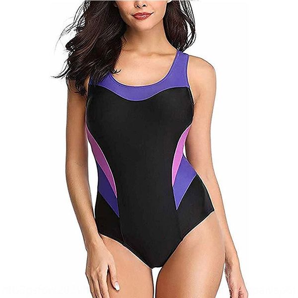 

2020 one-piece color matching bikini slim fit swimming sportswear large sportswear bikini swimsuit size swimsuit, White;black