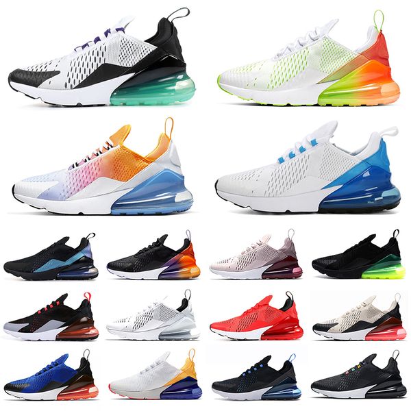

chaussures 270 running shoes triple black white women men bred be true barely rose 270s mens trainers sport outdoor sneakers 36-45