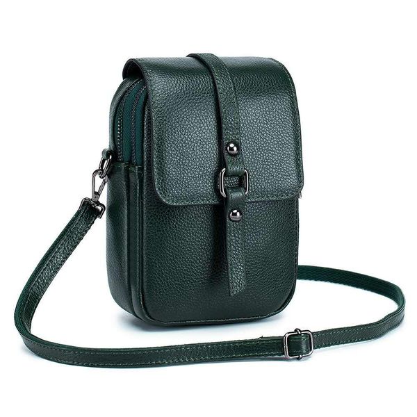 

dark green mobile phone bag ladies new fashion design diagonal bag ladies casual multifunctional mini wild personality leather small bag9915