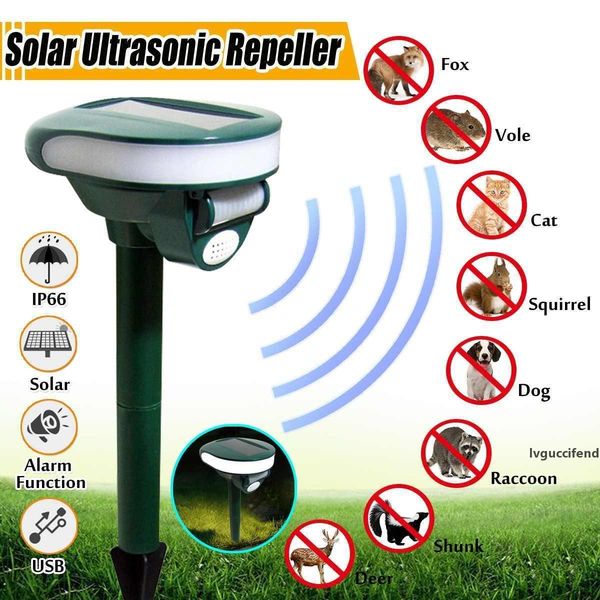 

outdoor pest repeller solar powered motion activated animal repeller garden sprinkler bird cat dog animal deterrent reject t200529