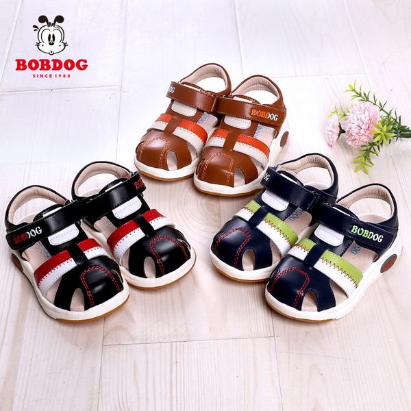 

babu bean boys' children's children's shoes 2020 new fashion summer boys' shoes anti-skid boys' sandals baotou sand, Black;red