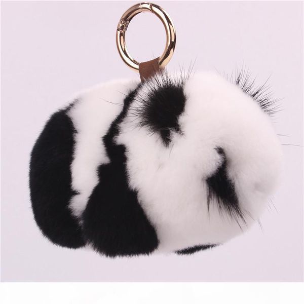 

мех panda брелок норка panda ювелирные изделия плюшевые меховой мешок подвеска подвесной брелок pom pom брелки подарки для мужчин, Silver