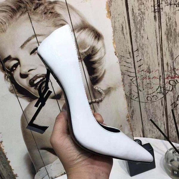 

newlassic high heeled sandals wedge heel luxury designer cowboy woman shoes metal buckle for parties occupation sandals 05 06, Black