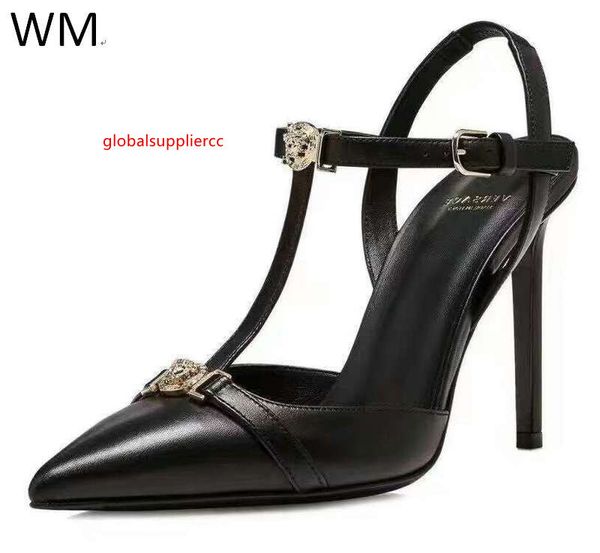 

new fashion real leather pointed toe heel heels women high heels sandals slippers mules slides pumps shoes sneakers dress shoes, Black;green