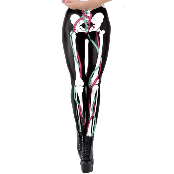 

gothic style stretch skinny leggings women fashion goth sneaker print autumn winter high waist women leggings jeggings bl5, Black